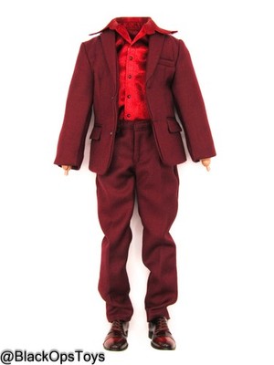 1/6 Scale Toy Face Change - The Villain - Red Suited Male Base Body w/Stand