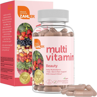 Beauty Multivitamin Hair Skin Nails Support with Iron 60 Capsules