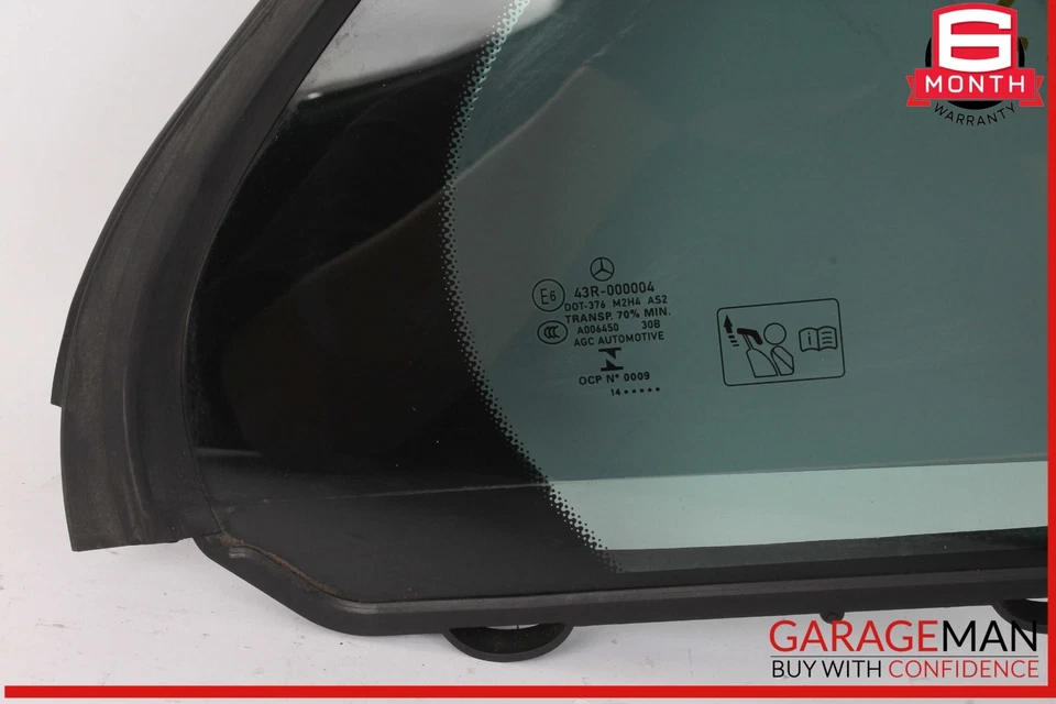 15-20 Mercedes W205 C300 C350e C400 Rear Right Side Quarter Window Glass OEM - Image 3 of 4