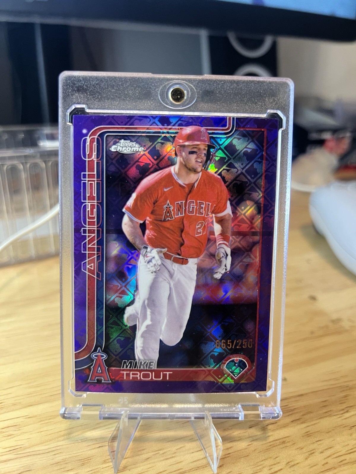 2025 Topps Chrome - Mike Trout #100 Purple Refractor /250