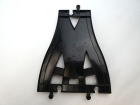 Lego Duplo Black Train Track Junction, Bridge End, and 4 Short Straight Track