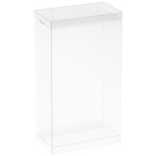 DollSafe Clear Folding Display Box for 5-6 inch Dolls, 4" W x 2.25" D x 6.5" H
