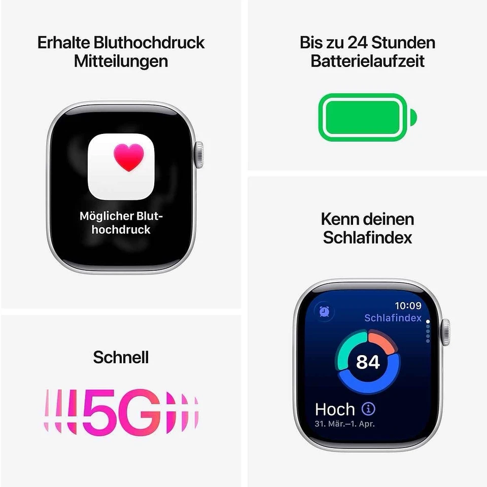 Apple Watch Series 10 46mm Aluminium Smartwatch Watch OS 11 Cellular - Bild 3 von 4