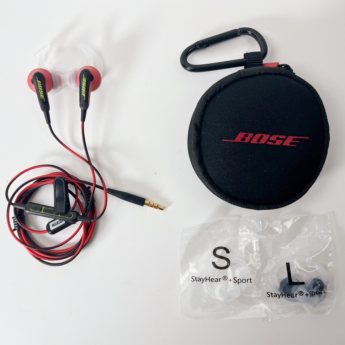 Sport In Ear Earbuds 3.5mm Jack Wired Earphones Red Headphon