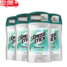 Speed Stick CG00483 Men's Deodorant, Regular - 3oz 4 Pack Free Shipping