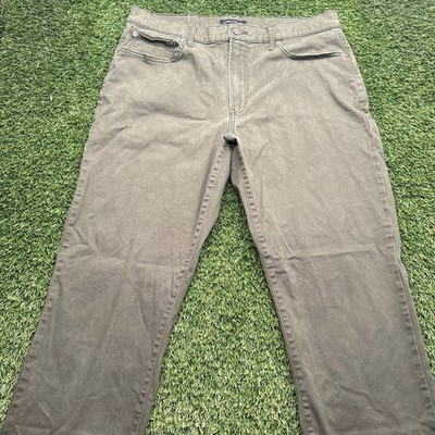 Lucky Brand 410 Athletic Straight Pants Mens 36x32 GrayCasual Chino