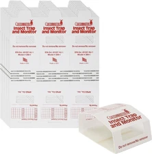 Catchmaster Spider & Insect Glue Traps 30-Pk (10 Sheets), Adhesive Cockroach Kil