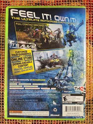 MX vs. ATV Alive (Microsoft Xbox 360, 2011) Complete With Manual - Picture 2 of 6