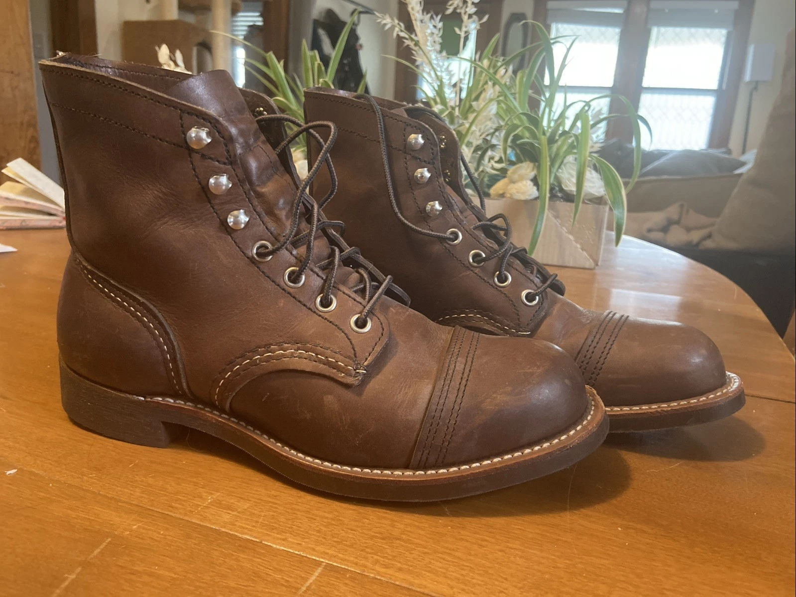Red Wing Shoes Iron Ranger Heritage 8111 Men's Amber Harness Size 7.5D