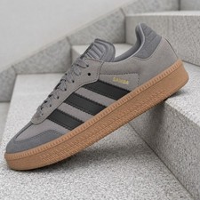 adidas Samba XLG Grey Three Core Black Gum JR1635 GS New