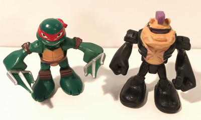 TMNT Half Shell Heroes Action Figure Lot, Bebop, Raphael