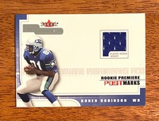 Koren Robinson 2001 Hot Prospects Rookie Postmarks Jersey 0619/1825 Seahawks
