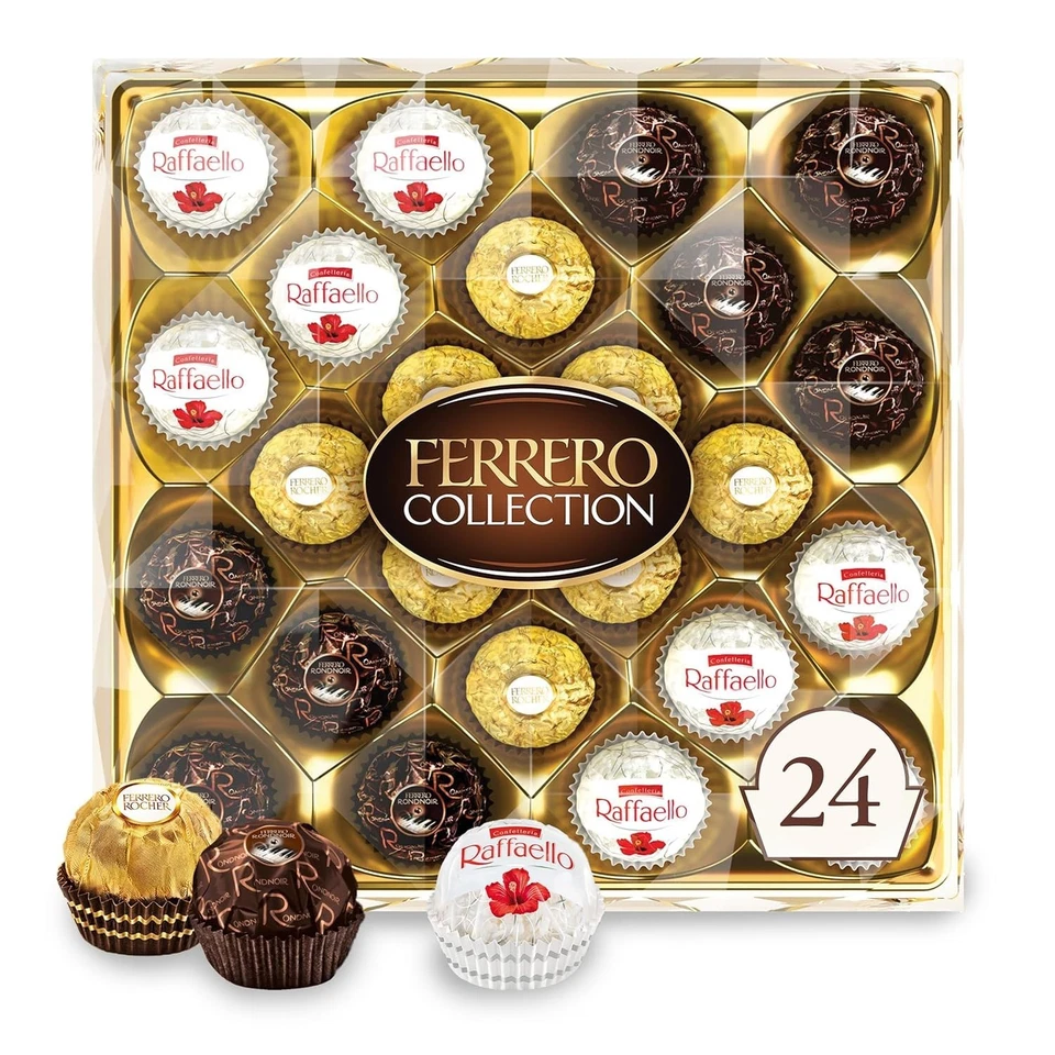 24 Count Gourmet Chocolate Collection - Hazelnut, Coconut, Dark Chocolate - Image 3 of 4