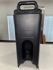 Cambro 500LCD 4.75-Gallon Insulated Beverage Dispenser – Hot/Cold Server, Black