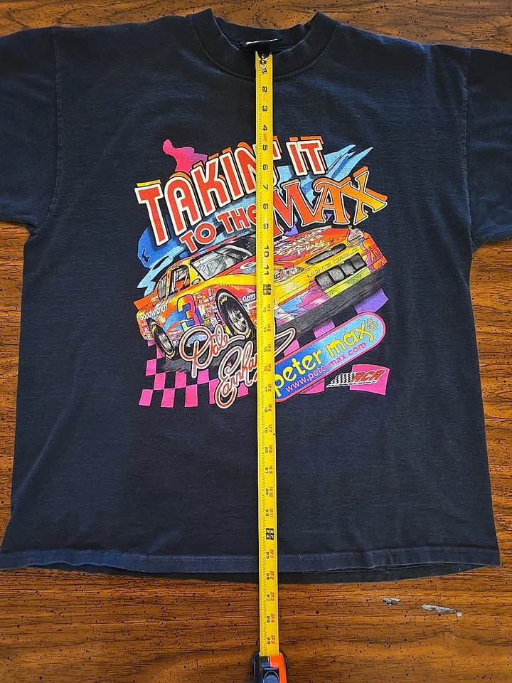 Vintage Dale Earnhardt Peter Max Takin it to the Max Black T Shirt Large Chase - Image 4 of 4