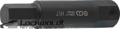 BGS Bit SW17 Länge 100 mm | Antrieb Außensechskant 22 mm | Innensechskant 17 mm