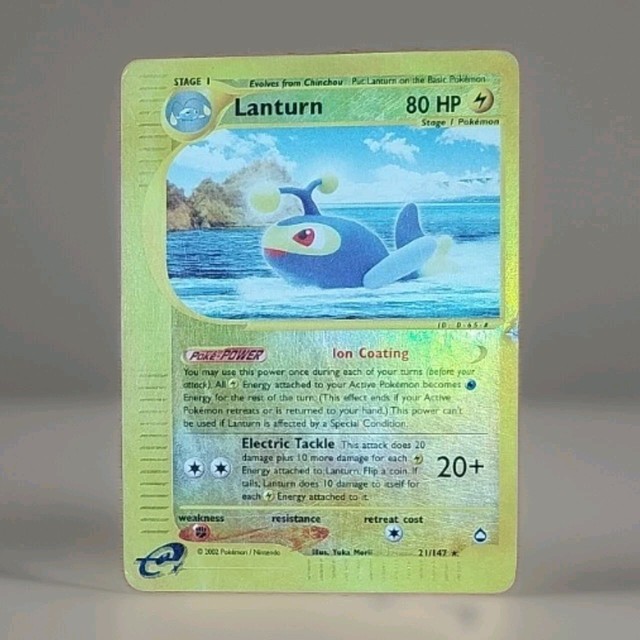 Lanturn [Reverse Holo] #21 (Aquapolis (2003))