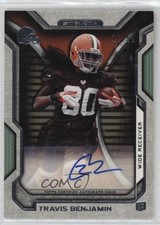 2012 Topps Strata Rookie Auto Green 17/50 Travis Benjamin #RA-TB Auto 15w6