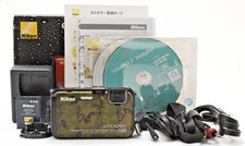 Nikon COOLPIX AW100 Digital Camera Camouflage Original Box Included JAPAN 777