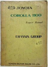 1968 1969 Toyota Corolla 1100 Chassis Group Service Shop Repair Manual