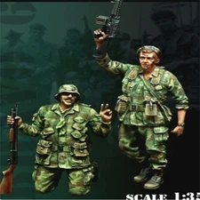 1/35 Scale Vietnam War Soldiers Resin Figure Set - Military Diorama Model Kit