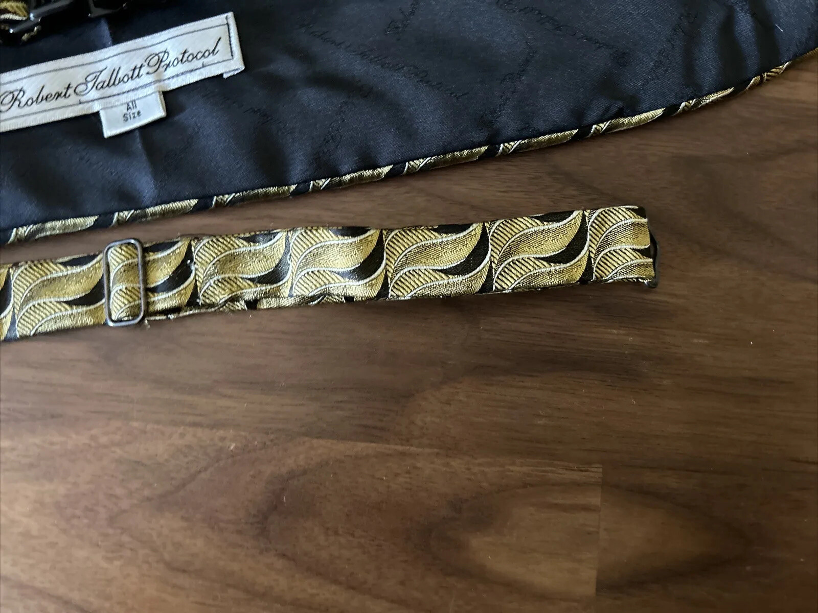 Robert Talbott Protocol Cummerbund Bow Tie Black … - image 8