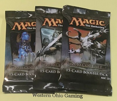 Magic The Gathering 3 x Magic 2010 Core Set Booster Pack NEW MTG M10