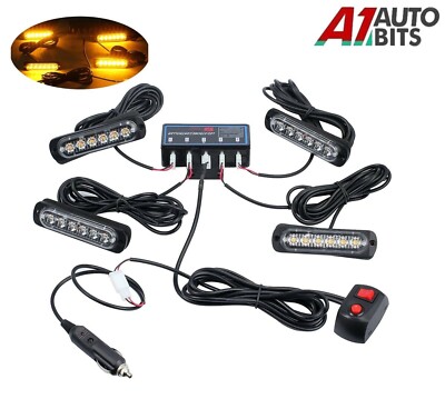 LED Bernstein Stroboskop Blinklicht Bergung LKW Pannenset Box LKW LKW 12V