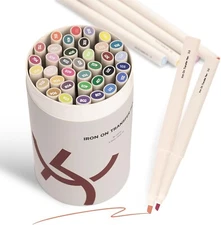 24 Pack Iron On Transfer Pens, Embroidery Heat Transfer Marker, Sublimation Pens