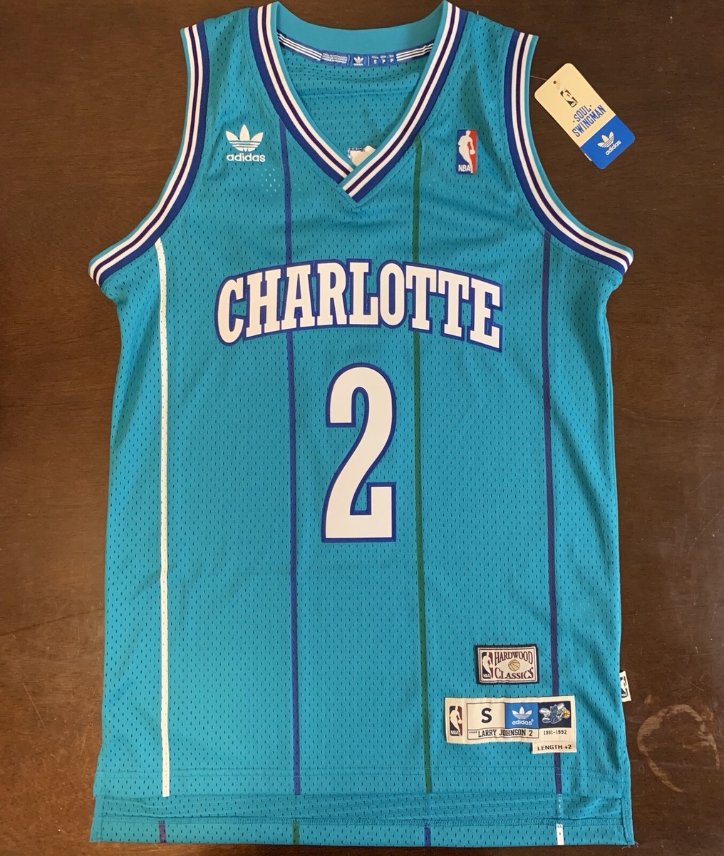 Adidas HWC Throwback NBA Charlotte Hornets Larry Johnson