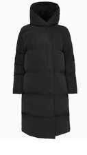 Sweaty Betty Cocoon Down Puffer Wrap Coat Size Large (16-18) Black Rrp £345