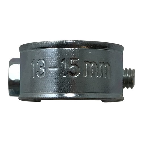(15) 1/4" 5/16" & 3/8" Solid Band Fuel Injection & Gas Line Hose Clamp Clip Kit - Foto 5 di 12