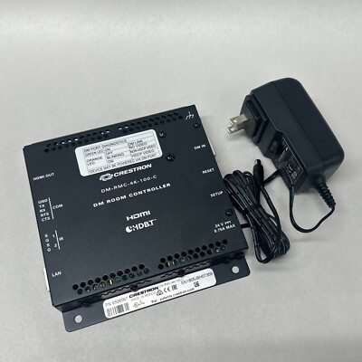Crestron DM-RMC-4K-100-C 4K DMedia 8G+ Receiver & Room Control 100 +Power Supply