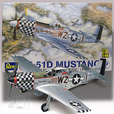 REVELL 1/48 NORTH AMERICAN P-51D MUSTANG KIT 5241 'BIG BEAUTIFUL