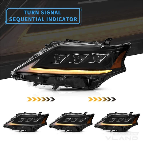 VLAND LED Projector Headlights For Lexus RX350 RX450h FSport 2012 2013 2014 Set - Picture 14 of 17
