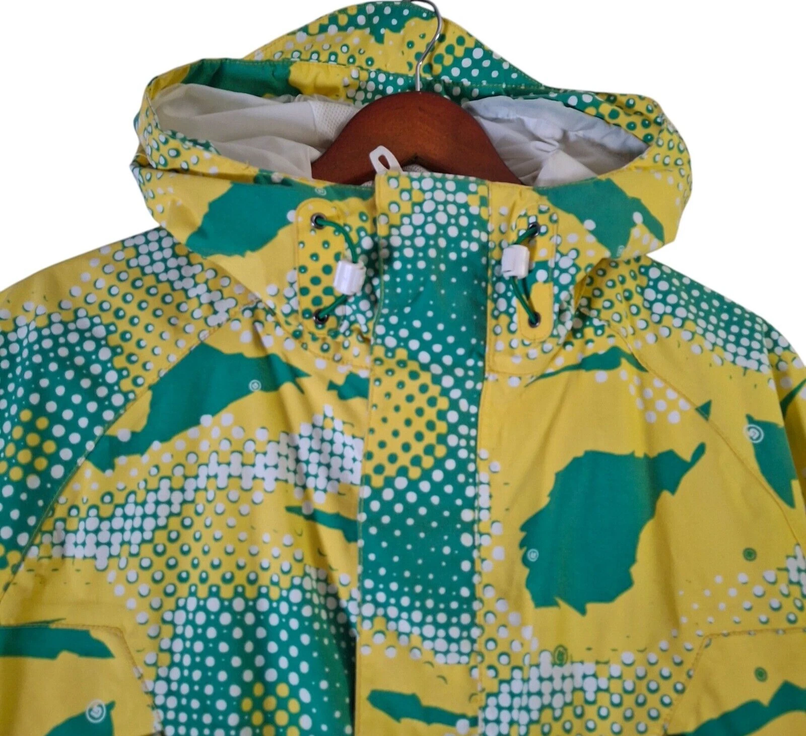 burton quattro snowboard ski hooded waterproof jacket