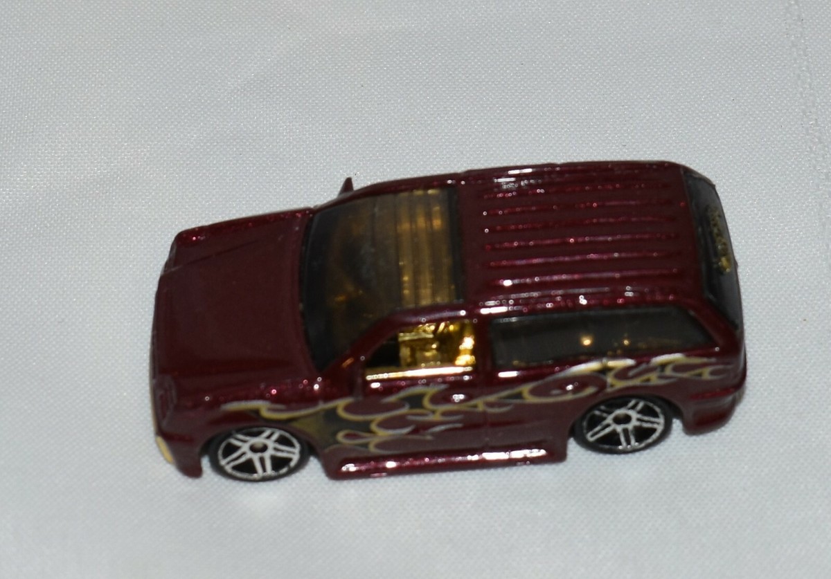 2002 Hot Wheels Red Metal Boom Box, 1:64 scale, Made in Malaysia