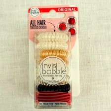 Invisibobble Original Traceless Hair Ring Value Pack 8x Spiral Ponytail Holder