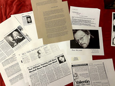 PAUL WILLIAMS press kit promoting solo Los Angeles concert 2004
