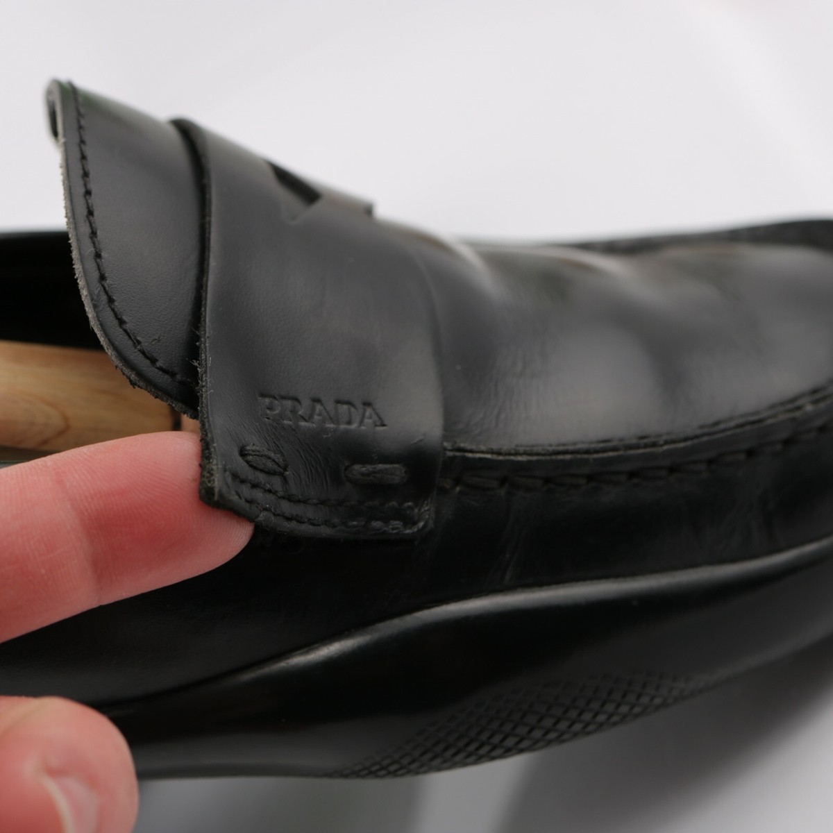 Prada Women Spazzolato Rois Penny Loafer Size 6 Black Prada Women Spazzolato Rois Penny Loafer Size 6 Black