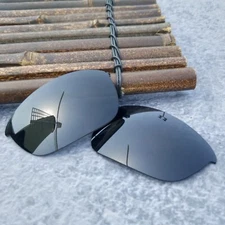 LensOcean Polarized Replacement lenses for-Oakley Half Jacket 2.0 OO9144- Black