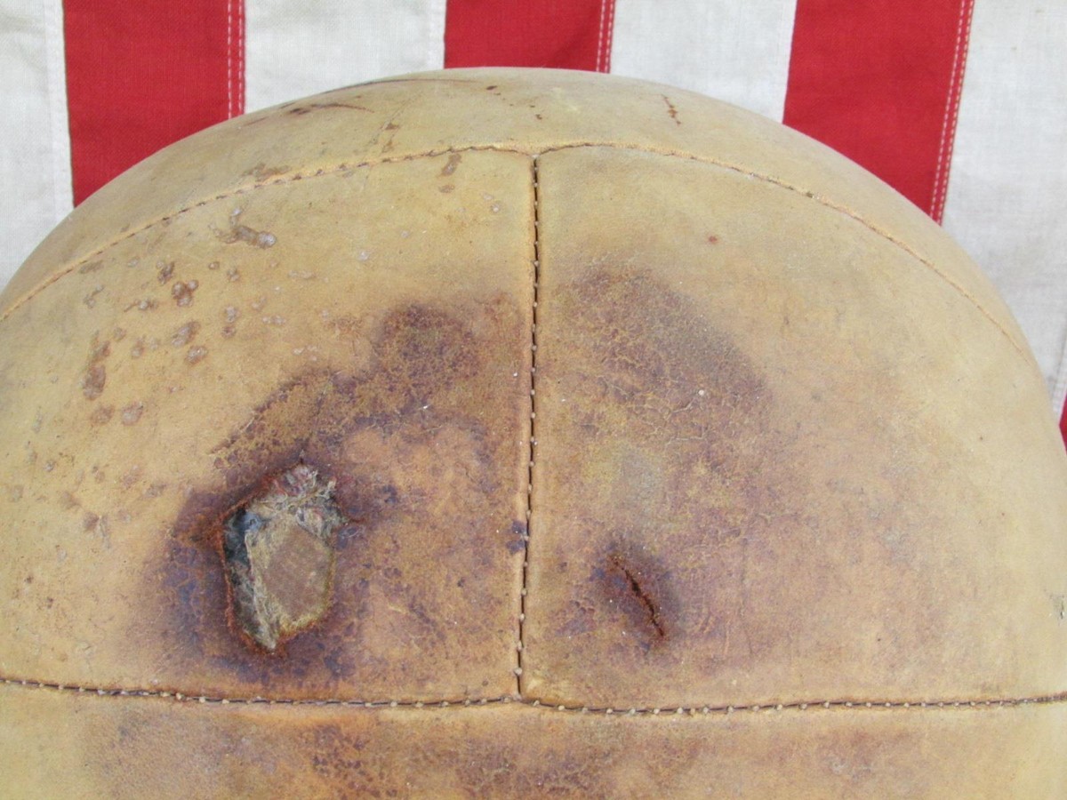 Ballon Médecine Cuir MacGregor Vintage 1940 - 8,5 Lbs Avec Lacets - Boxe Gym