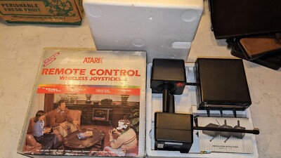 Atari 2600 Remote Control Wireless Joysticks Controllers Complete In Box