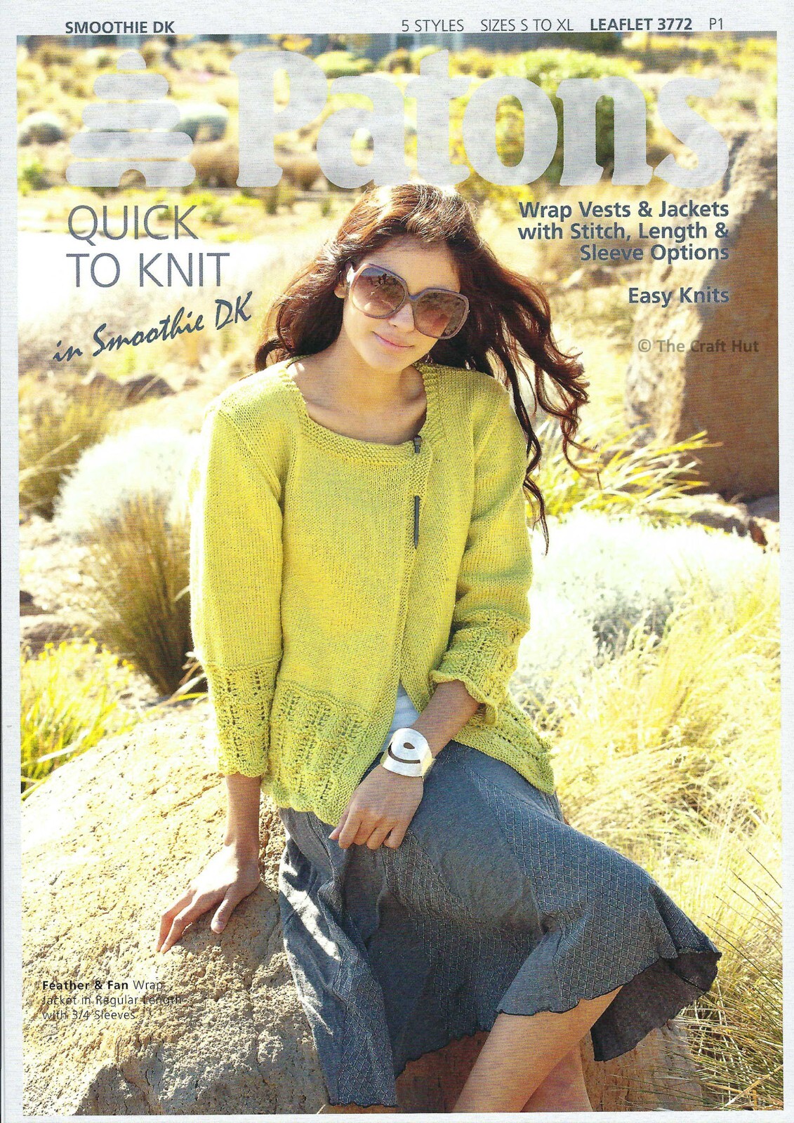 Hand Knitting PATTERN ONLY Patons Women's Ladies Wrap Jackets & Vests 3772 New