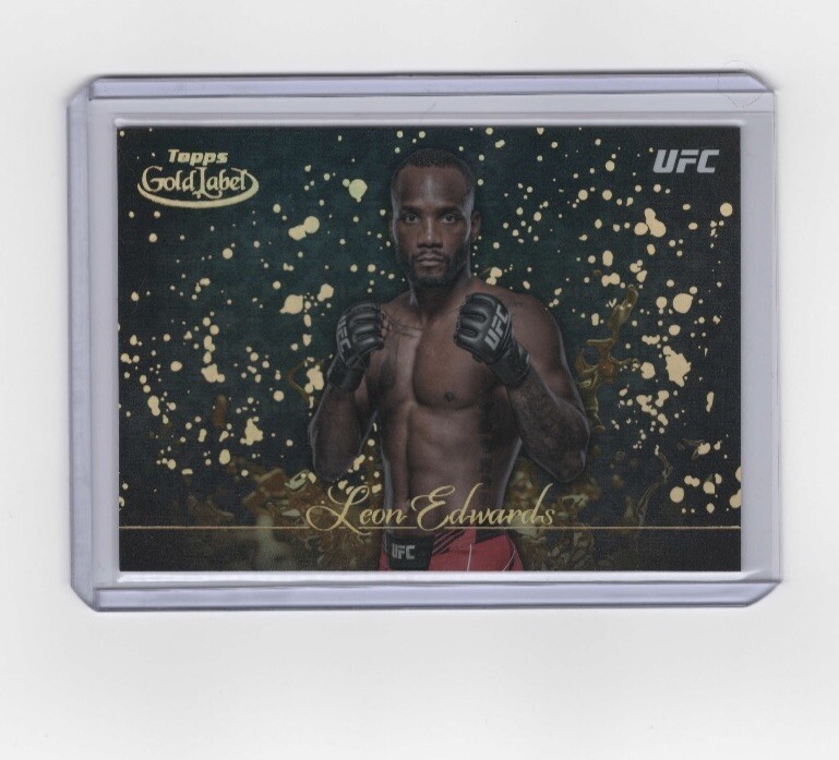 2024 Topps Gold Label LEON EDWARDS Gold Splatter SSP CASE HIT #GSP-12