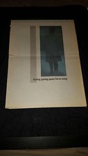 Frank Sinatra Going Gone For A Song Rare Memorial UK Promo Poster Ad Framed!