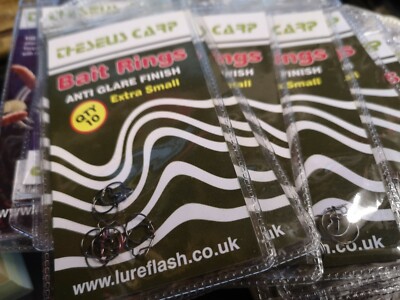 Theseus Carp bait rings multiple maggots worm Small roach hair rig chub Two Pack