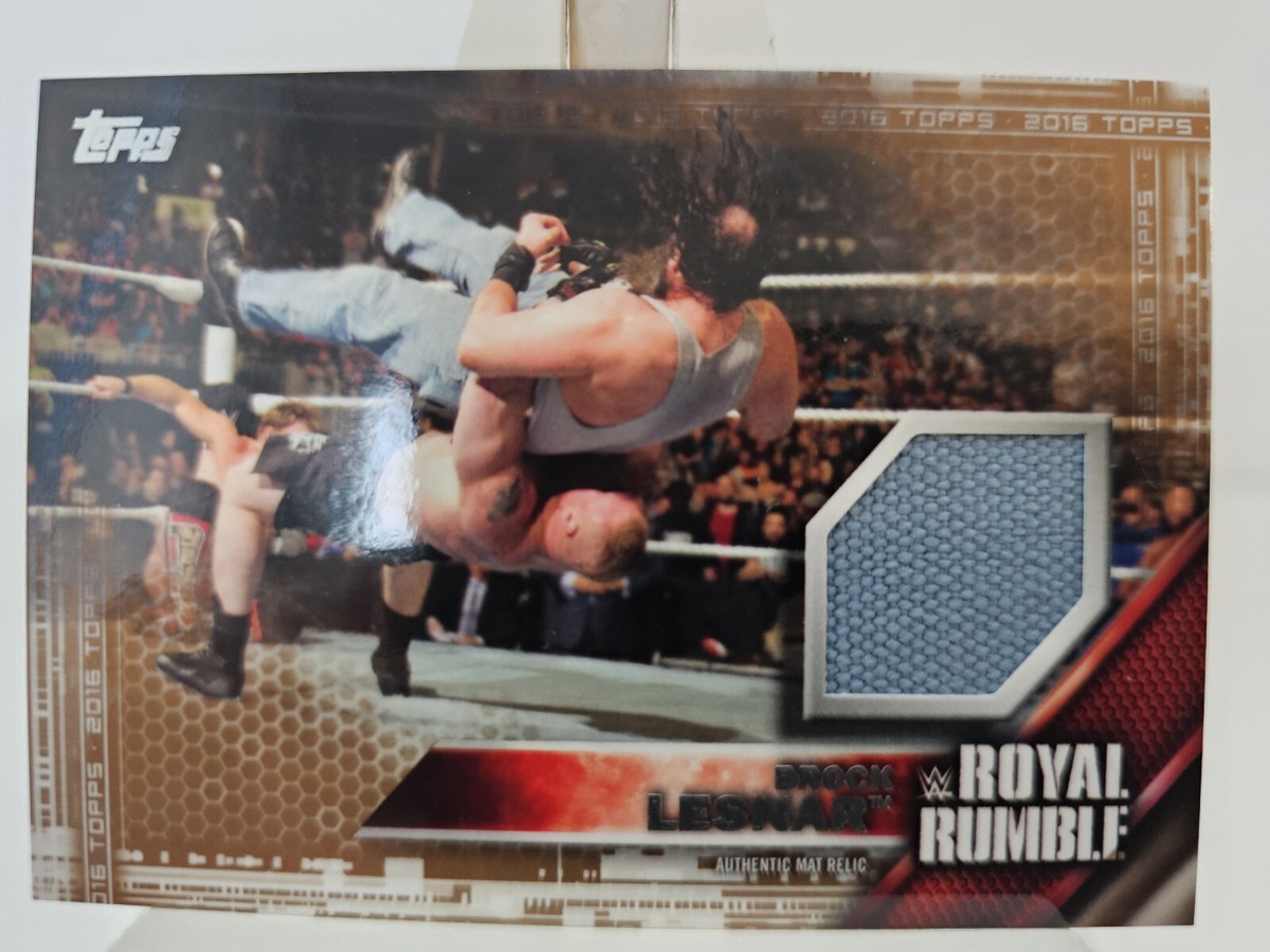 2016 Topps WWE Then Now Forever Royal Rumble Relic Brock Lesnar 