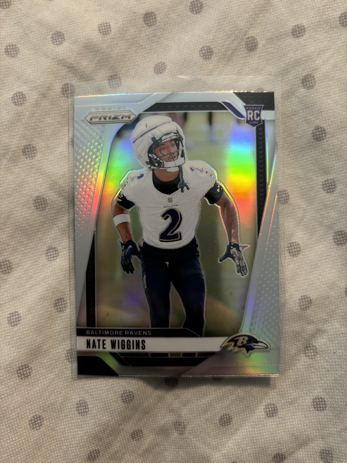 2024 Panini Prizm #380 Nate Wiggins - Silver Prizm RC