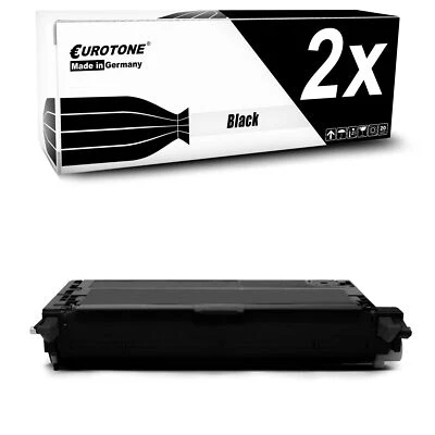 2x Eurotone Toner C13S051161 SCHWARZ Alternative f�r Epson C-2800-DN C-2800-N